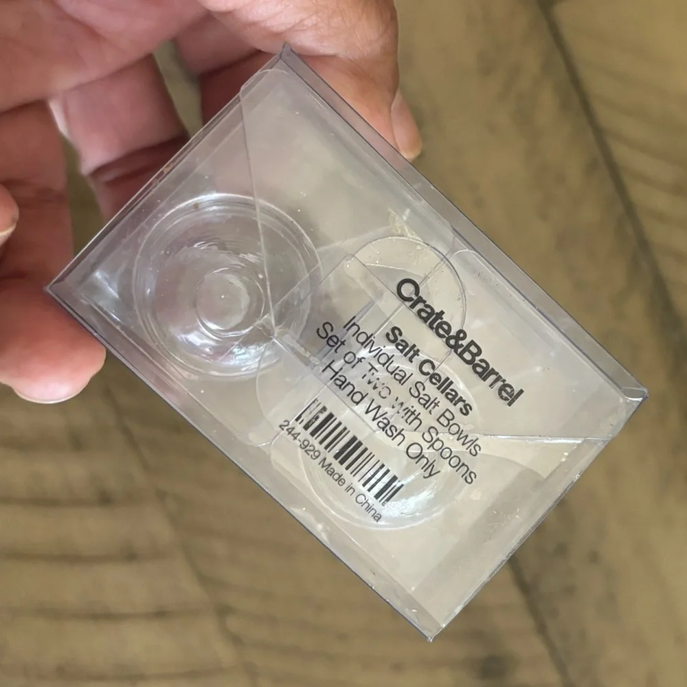 Crate & Barrel Individual Salt Cellars 4 packs of 2 =8 in all